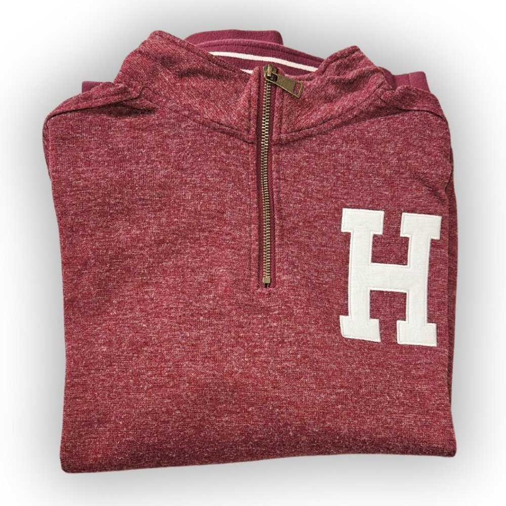 OFFICIAL HARVARD COLLEGIATE QUARTER ZIP MENS SIZE MEDIUM